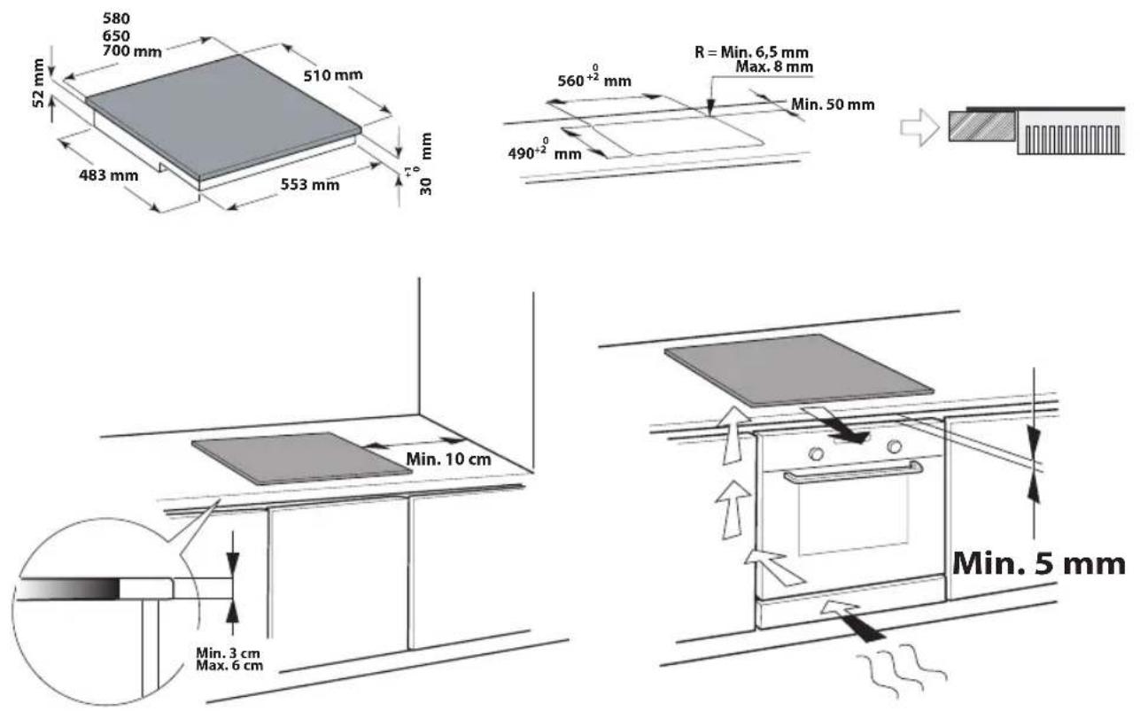 KITCHENAID KHIS 6503 - Plans d'installation - 1