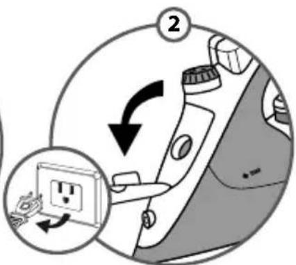 Diagram showing a device's electrical switch mechanism with labeled parts and an inset image of the switch component.