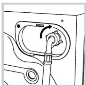 INDESIT WIDL 106 (EX) - Conexión del tubo de alimentación de agua - 2