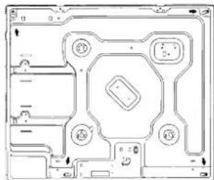 Pure electrical circuit lines without any symbols.