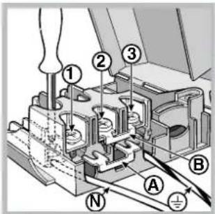 INDESIT KN3C62A - Montage du cordon d'alimentation - 3