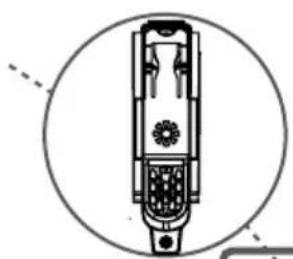 Technical line drawing of a mechanical device with no visible text or symbols