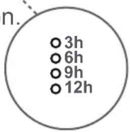 n. ○3h ○6h ○9h ○12h