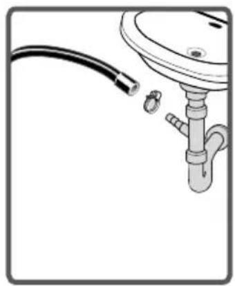 Diagram of a pipe fitting with a bulb attached, showing fluid flow (no text or symbols)