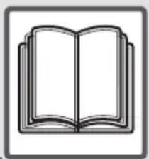 Simple line drawing of an open book with blank pages (no text or symbols)