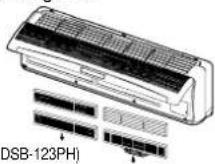 DAEWOO DSB 123 LH - CHANGING/CLEANING THE AIR FILTERS - 2