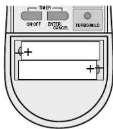 TIMER ON/OFF ENTER CANCEL TURBO-MILD