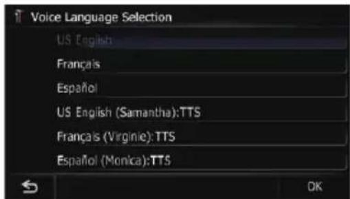 Voice Language Selection US English Français Español US English (Samantha):TTS Français (Virginie):TTS Español (Monica):TTS OK