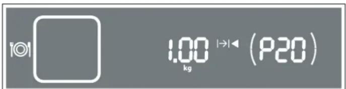 1.00 |→|◀ (P20) kg