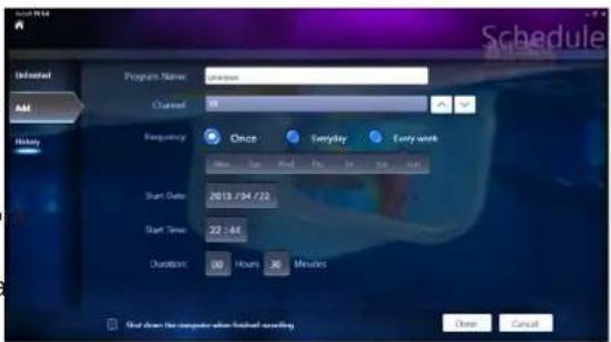 ASUS ET2013IGTI - Per pianificare la registrazione di trasmissioni TV: - 2