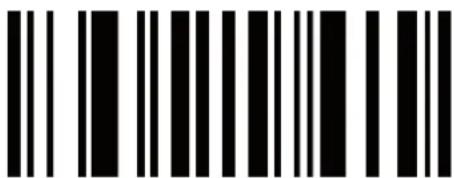 Black and white barcode image with vertical lines on both sides