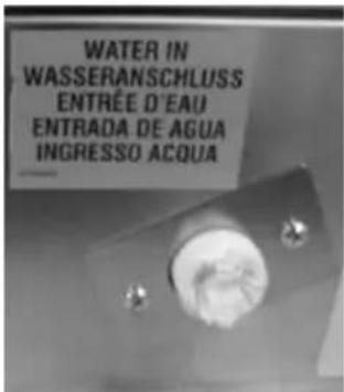 WATER IN WASSERANSCHLUSS ENTRÉE D'EAU ENTRADA DE AGUA INGRESSO ACQUA