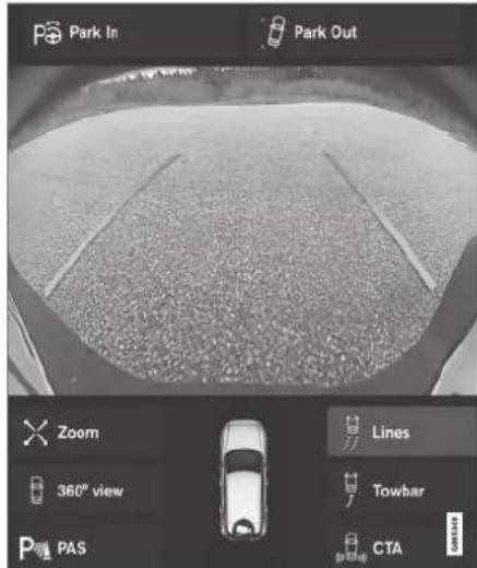 VOLVO V90 Cross Country (2017) - Lignes d'aide de caméra de stationnement - 1