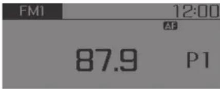 FM1 12:00 AF 87.9 P1
