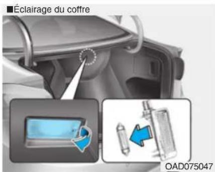 Éclairage du coffre OAD075047