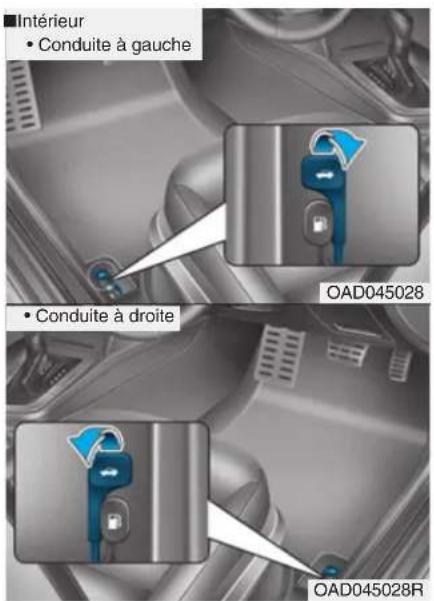 Intérieur • Conduite à gauche • Conduite à droite OAD045028 OAD045028R