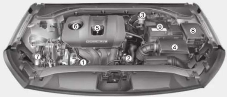 HYUNDAI Elantra (2017) - COMPARTIMENT MOTEUR - 1