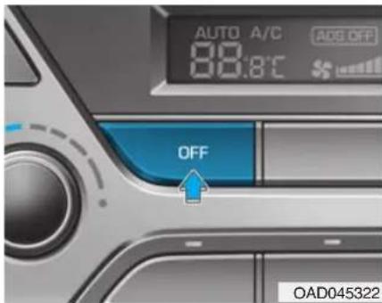 AUTO A/C 88:8°C ABS OFF OFF OAD045322