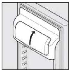 FRIGIDAIRE GLVC 25 VBGB - Compartiment des produits laitiers - 1