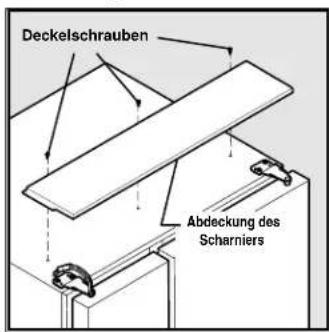 Deckelschrauben Abdeckung des Scharriers