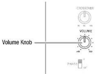 Volume Knob CROSSOVER VOLUME PHASE