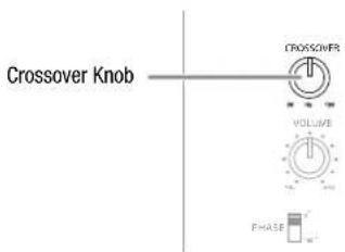 Crossover Knob CROSOVER VOLUME PHASE
