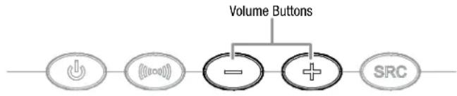 HARMAN KARDON SB 16 - Adjusting the System's Volume - 1