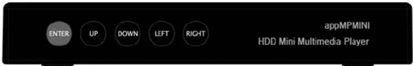 ENTER UP DOWN LEFT RIGHT appMPMINI HDD Mini Multimedia Player