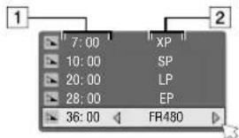 1 7:00 XP 10:00 SP 20:00 LP 28:00 EP 36:00 FR480