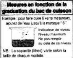 PANASONIC SR-G18FG - Comment effectuer la cuisson - 3