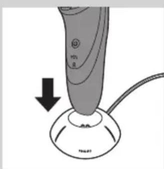 PHILIPS PowerTouch PT919 - Charging in the charging stand (PT866/PT739 only) - 1