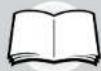 Warning symbol with exclamation mark and arrow over an open book, indicating unknown or invalid content