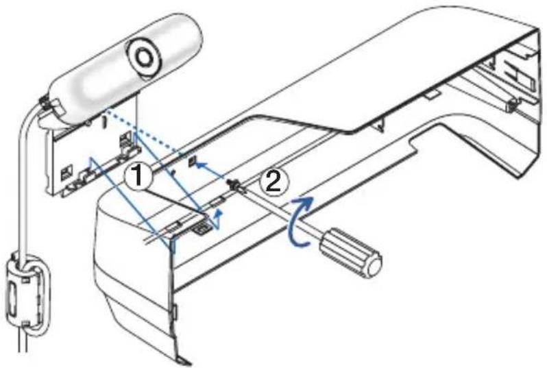 NEC UM361Xi - Fissare la videocamera al proiettore. - 1