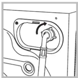 INDESIT IWB 51051 C ECO EU - Connecting the water inlet hose - 2