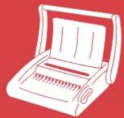 Illustration of a vintage typewriter with no visible text or symbols on its body