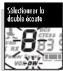 COBRA MT975C - Pour programmer ou modifier l'emplacement de double écoute n° 2 et activer le mode de double écoute : - 1