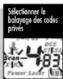 COBRA MT975C - Pour balayer les codes privés : - 2
