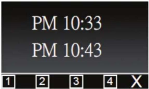 PM 10:33 PM 10:43 1 2 3 4 X