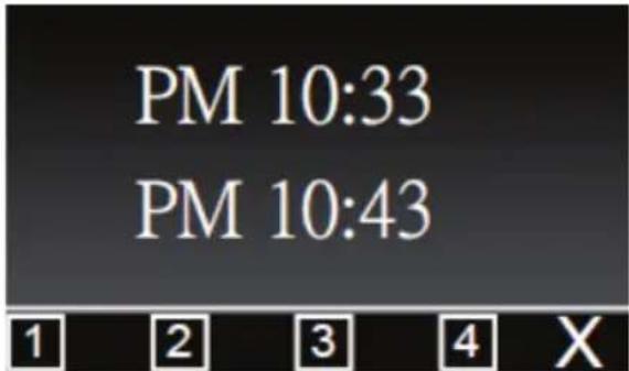 PM 10:33 PM 10:43 1 2 3 4 X