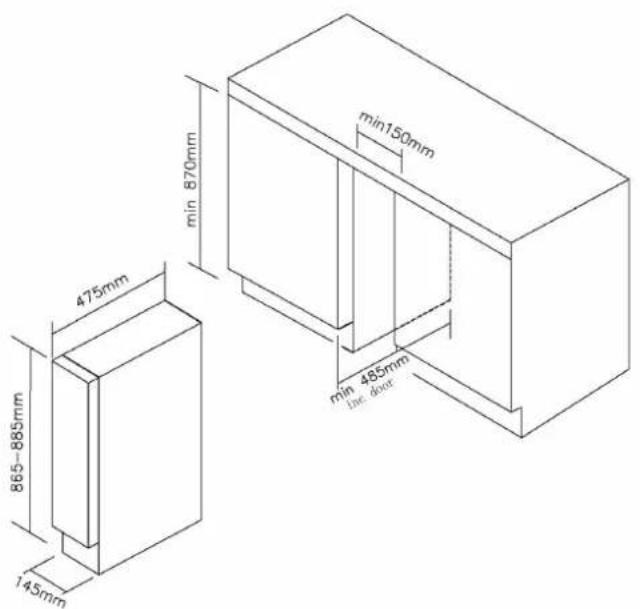 BAUMATIC BWC155SS - Consignes pour une installation intégrée - 1
