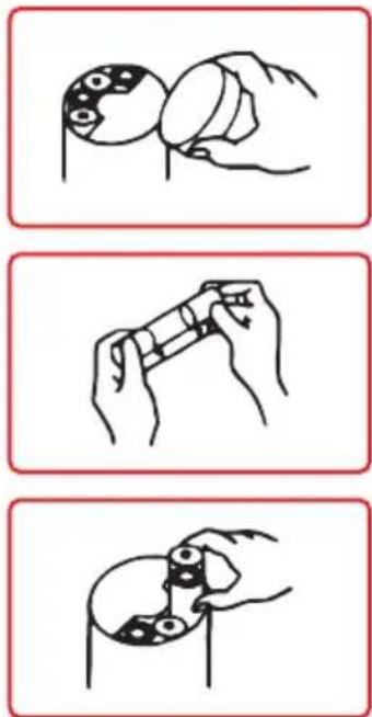 Three-step illustration showing hand positioning and tool application steps in a game or game environment