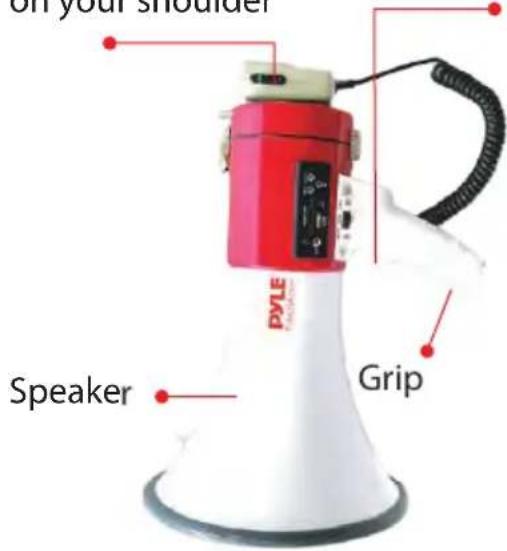 on your shoulder Speaker PYLE Grip