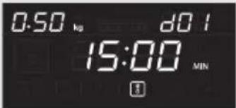 0.50 kg d0 l 15:00 MIN