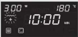 3.00 W 180 °C + 10:00 MIN