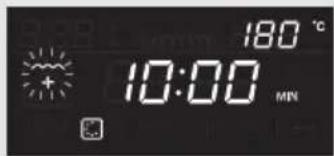 180 °C 10:00 MIN