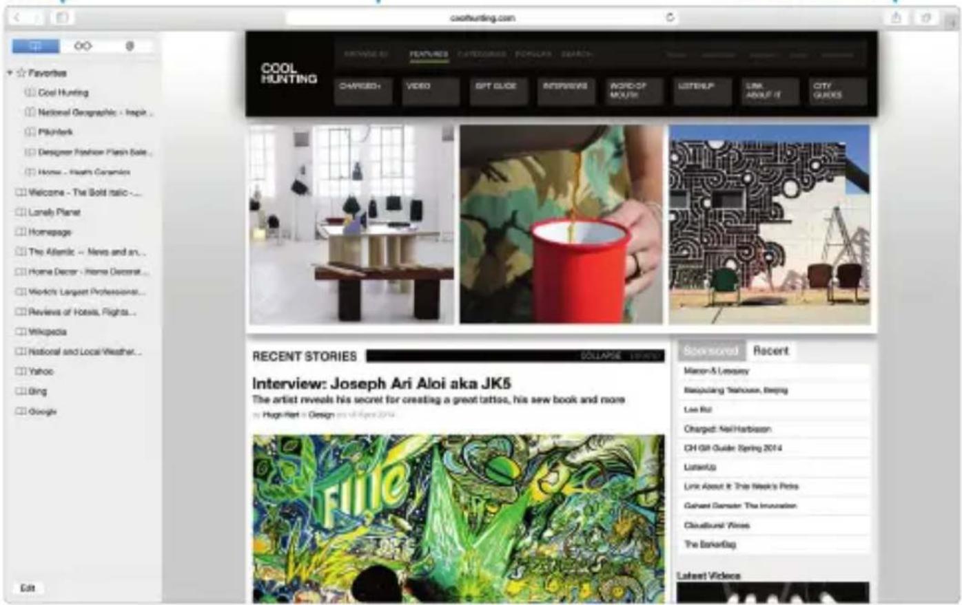 coolhunting.com COOL HUNTING F Preferences Cool Hunting National Geographic - Imagin Pikinfolk Designer Fashion Plastics Sale Home - Health Caramler Welcome - The Bold italic - Lonely Planet Homepage The Atelamic - News and art... Home Decor - Home Decorat... World's Largest Professional... Reviews of Hotels, Flights... Wikipedia National and Local Weather... Yahoo Ging Google Recent STORIES SOLUTION 1995 Interview: Joseph Ari Aloi aka JK5 The artist reveals his secret for creating a great tattoo, his sew book and more by Hugh Hart - Design on 04 April 2014. Sponsored Recent Macon & Lessery Beagging Teahouse, Sleeping Lee Rut Charged: Neil Harbiason CH GM Guide: Spring 2014 LumenUp Link About It: The New's Picts Cabinet Damster: The Innovation Cloudscural: Voices The BarkerBag Latest Violence Edit