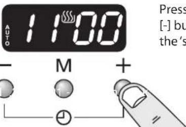 AUTO 11:00 Press [-] bu the's - M + =