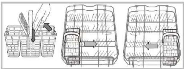 Hotpoint Ariston LSTB 6B019 EU - Evőeszköztartó kosár - 1