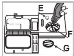 Hotpoint Ariston LSTB 6B019 EU - Wlewanie płynu nabłyszczającego - 1