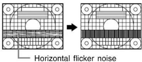 Horizontal flicker noise